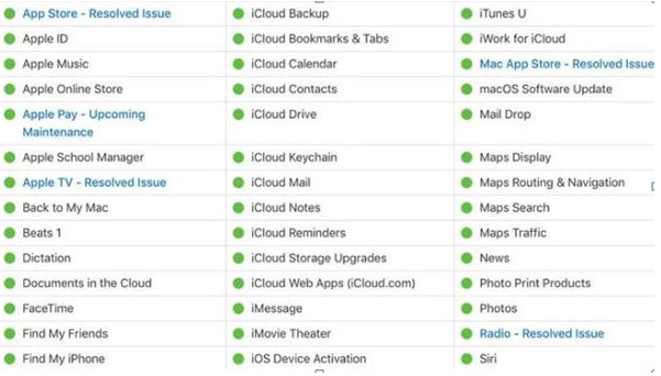 check icloud server