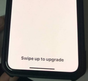 iPhone X Stuck on “Swipe up to Upgrade” 