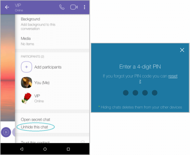 how to search in viber chat