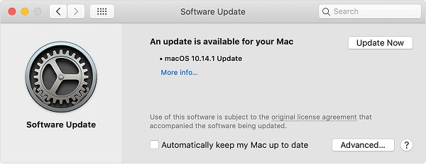 software update mac