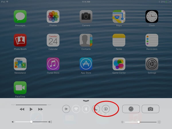 turn off portrait orientation lock on ipad