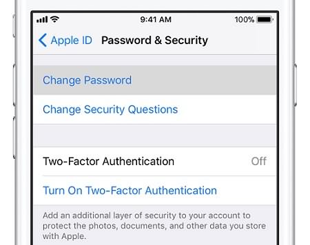 resetting apple itunes password