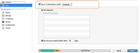 synch outlook for mac calendar with iphone