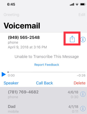 forward voicemail to email
