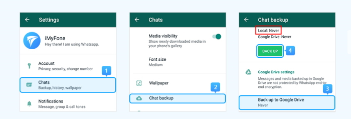 Backup Android WhatsApp Messages to SD Card