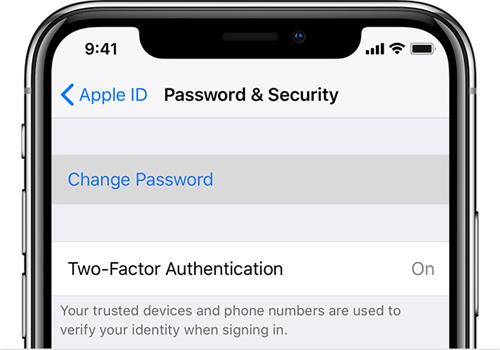 schimbați parola apple id