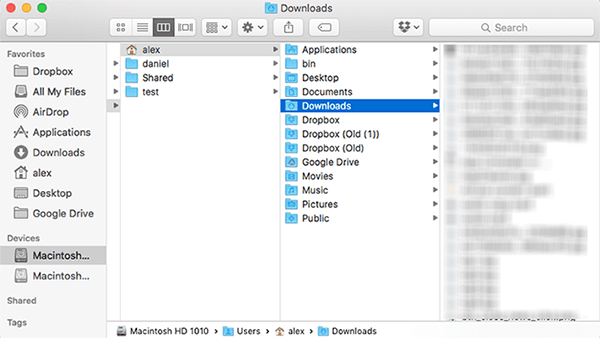 remove downloads on mac