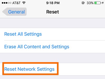 check-reset-network- settings