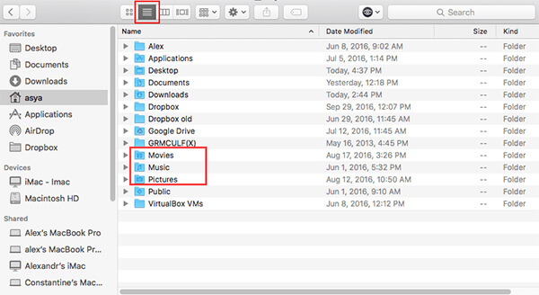 clean up movies folder mac