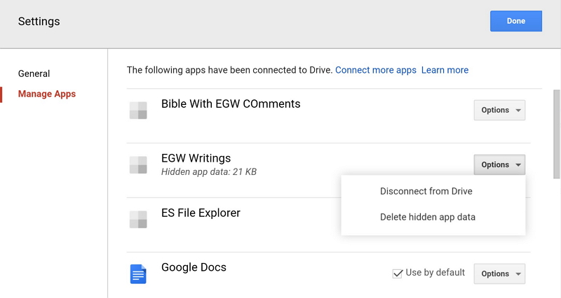 Delete Android WhatsApp Backup in Google Drive