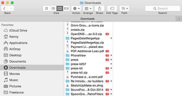 download folder mac