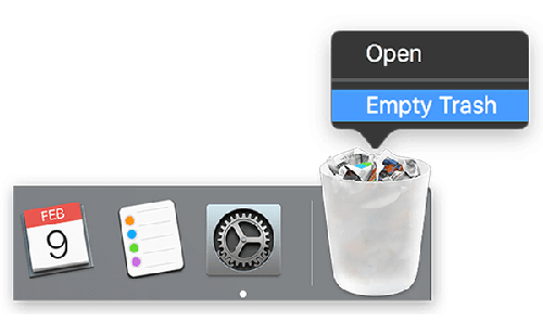 secure empty trash mac not working