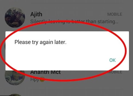 whatsapp cannot be connected