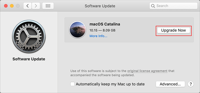 check macos update