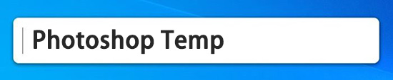 search photoshop temp