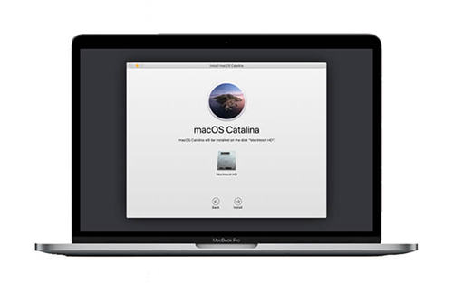 macos catalina install stuck