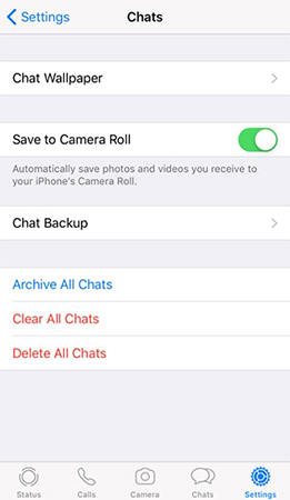 iphone whatsapp medias save to camera roll