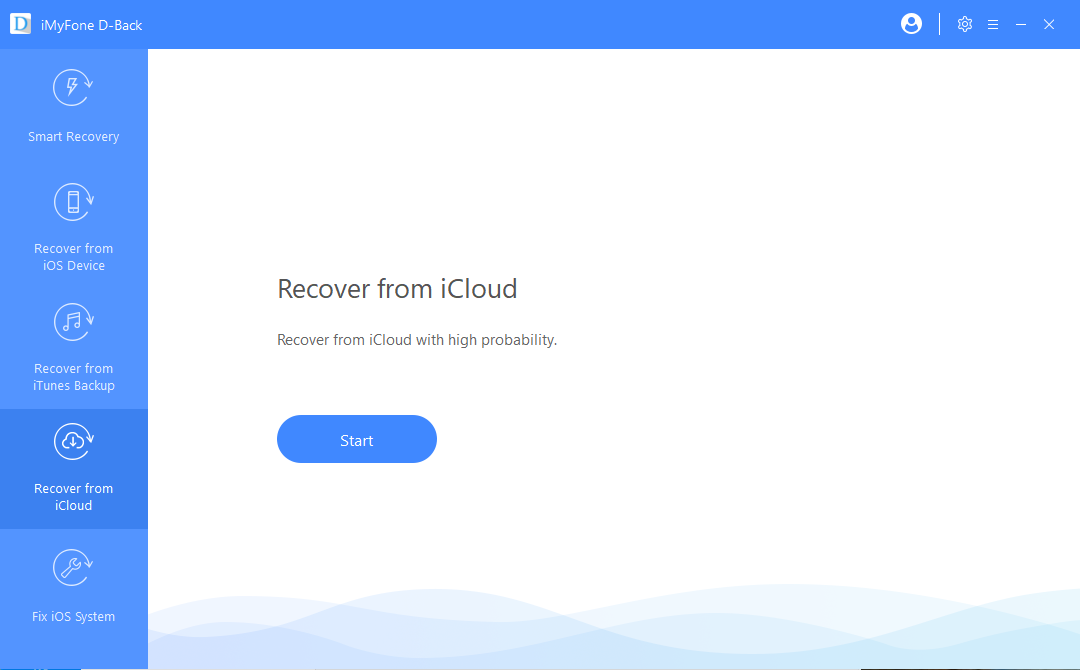 Select iCloud recovery mode