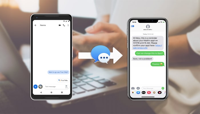 transfer text messages from android to iphone