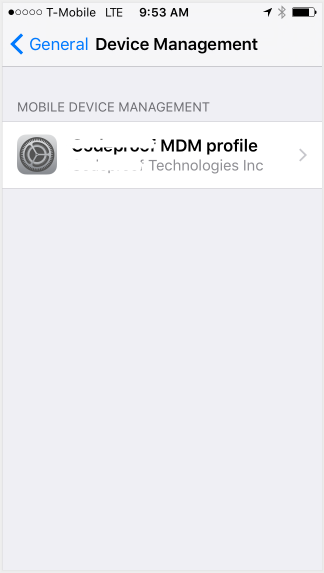 select to remove mdm file