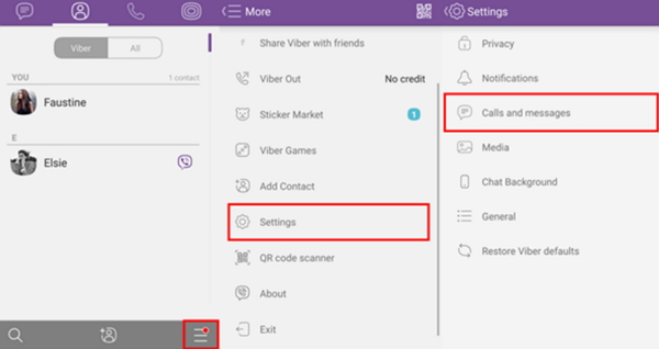 how to import viber messages and contact totabldg