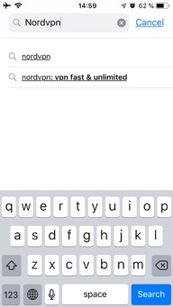 search nord vpn