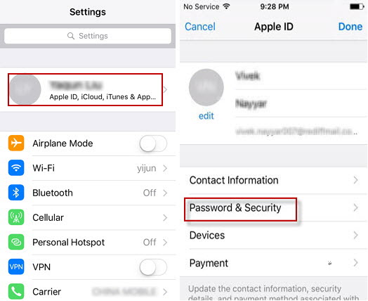 how to find icloud email password