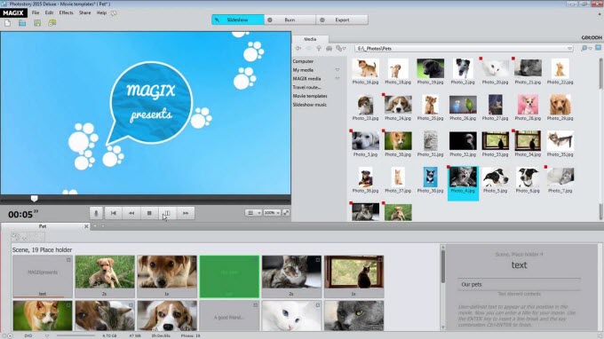 Photostory slideshow maker