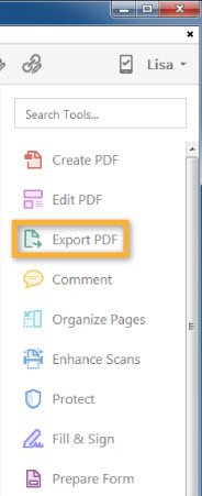 adobe convert pdf to word