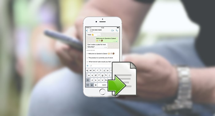 funcția de chat de export whatsapp