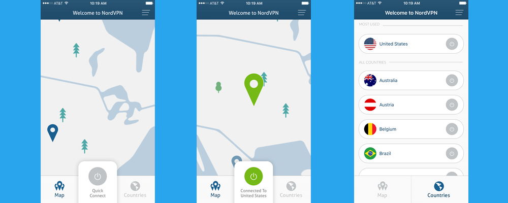 fake location with nordvpn