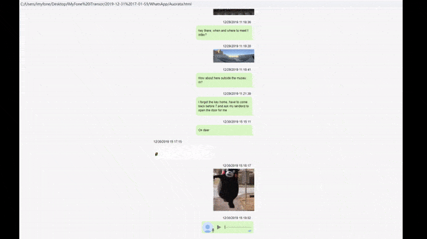 whatsapp export chat to html