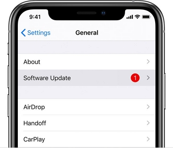 select software update on your iPhone