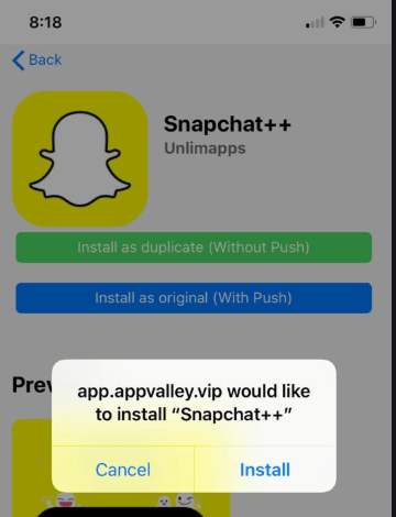 snapchat++ app