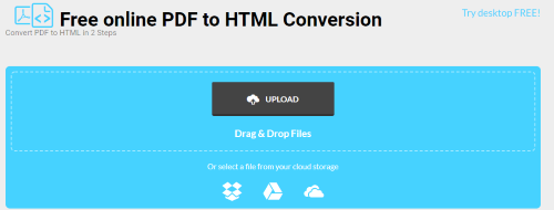 pdf to html5 google doc