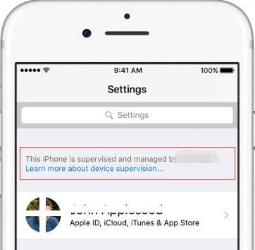 supervised iPhone
