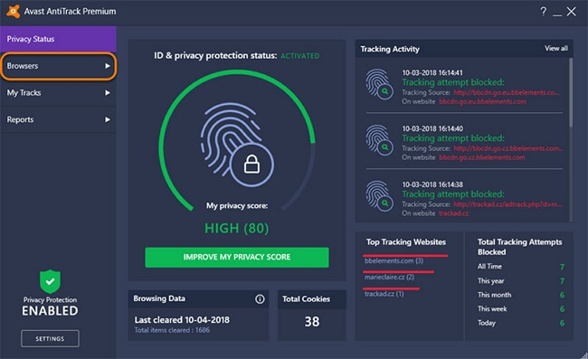 avast antitracker software