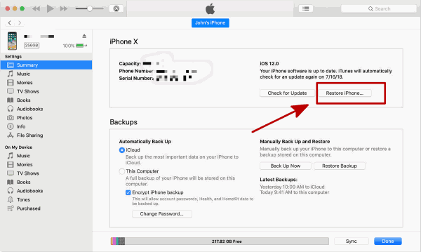 restore you device via iTunes