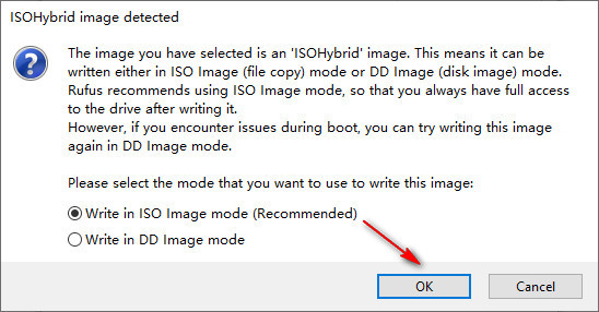 Select Ubuntu image written code