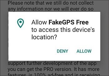 allow fake gps go access location