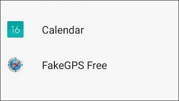 select fake gps go as mock location app
