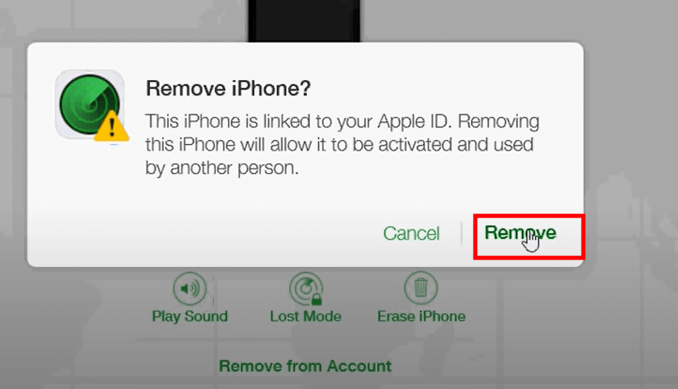 Confirm to Remove