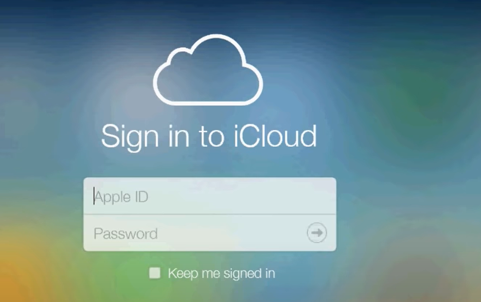 Sign in to iCloud