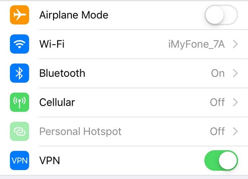 Enable your device VPN