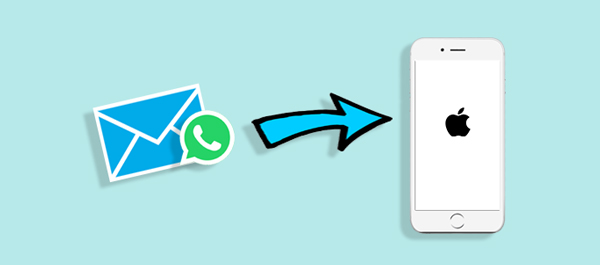 export whatsapp to iphone via email