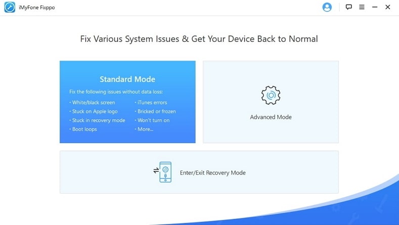 choose Standard Mode