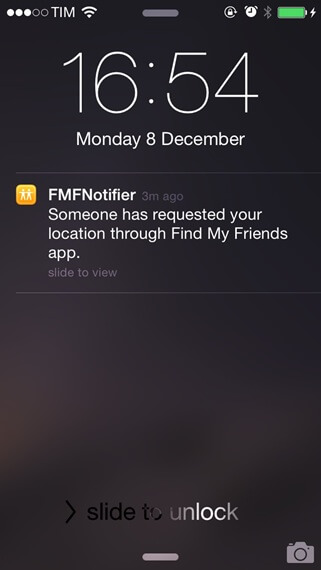 FMFNotifier fake location on find my friends