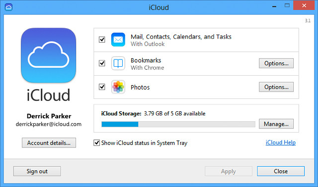 turn off icloud outlook add in