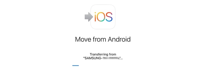 move to ios stuck on transferring