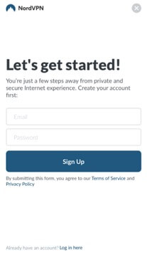 sign in to nord vpn
